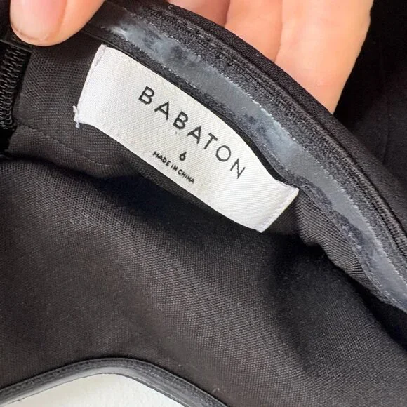 Aritzia Black Strapless Wide-Leg Jumpsuit - Picture 7 of 9